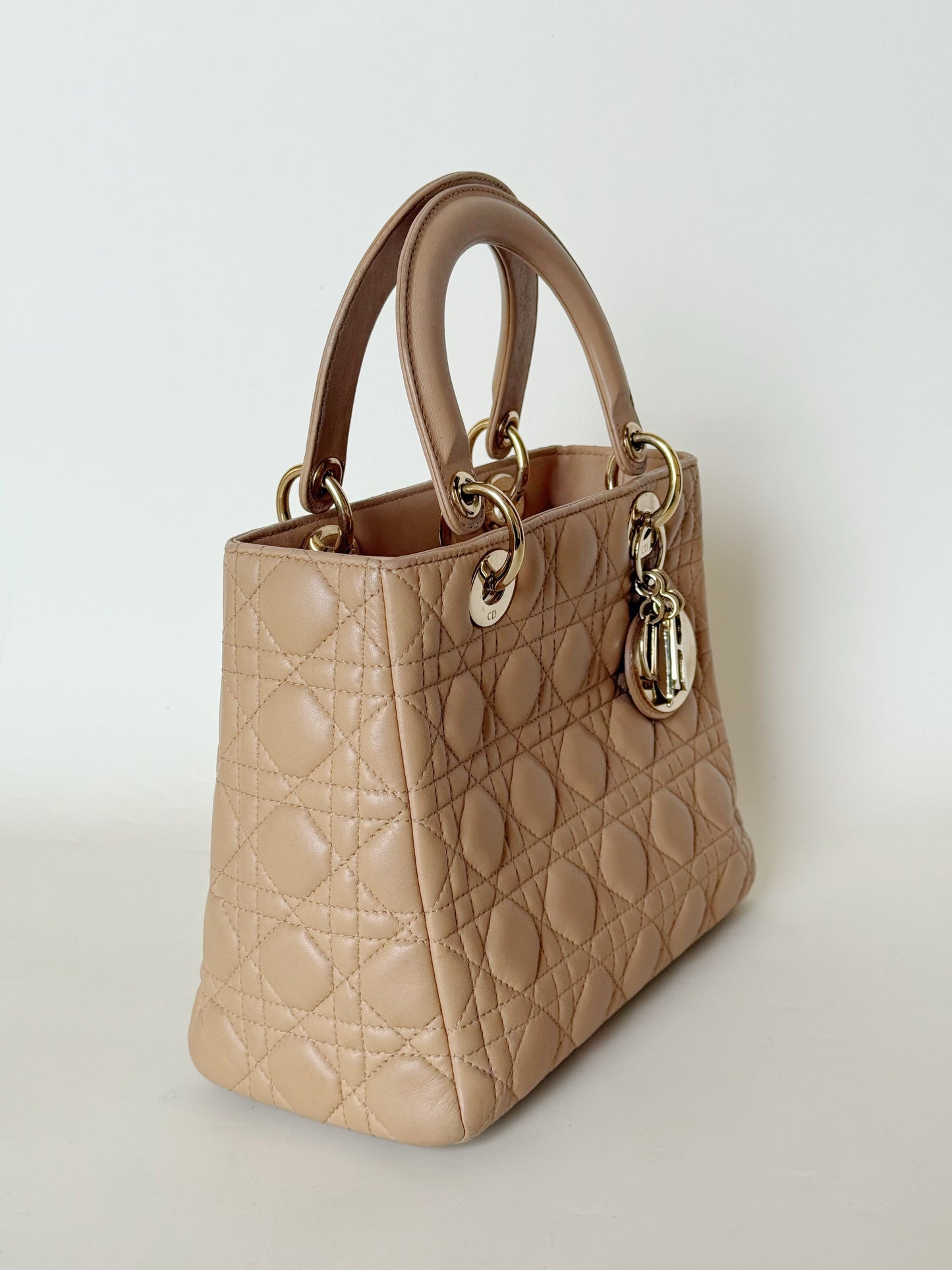 Christian Dior Lambskin Cannage Lady Dior