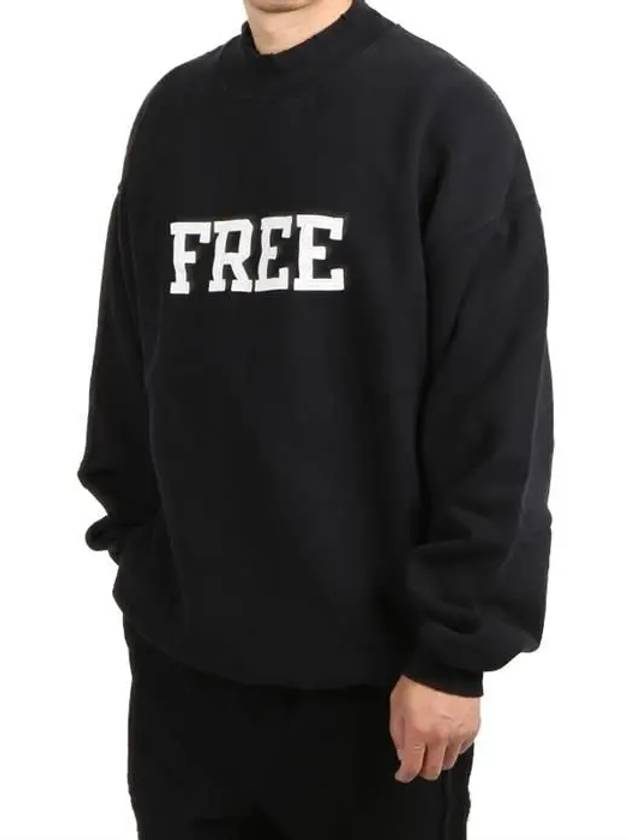Luxury Balenciaga Trending 2026 WoMen's Free Embroidery Distressed Sweatshirt Black