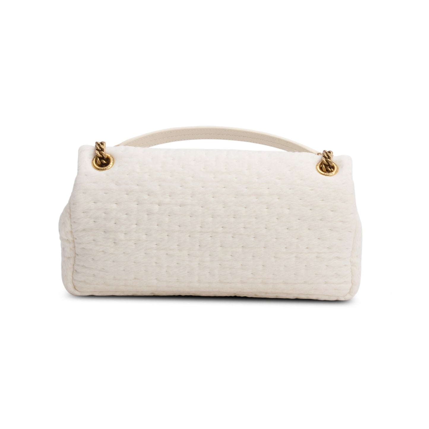 Saint Laurent 2023 White Organza Small Calypso Bag