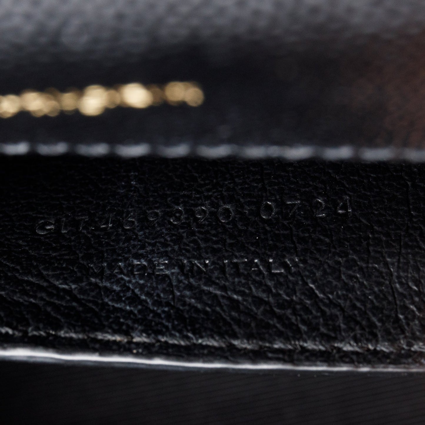 Saint Laurent 2024 Black Grain De Poudre Small Kate Chain Bag