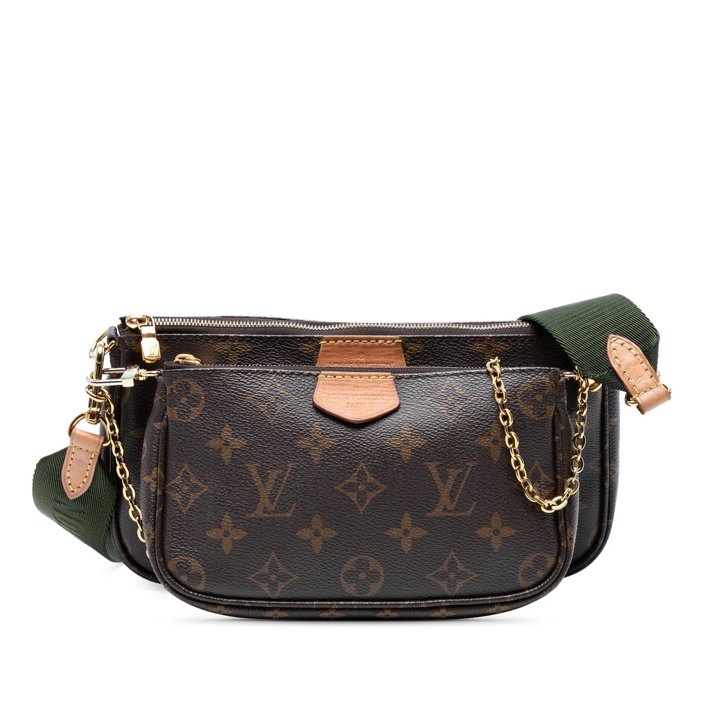 Brown Louis Vuitton Monogram Multi Pochette Accessoires Satchel