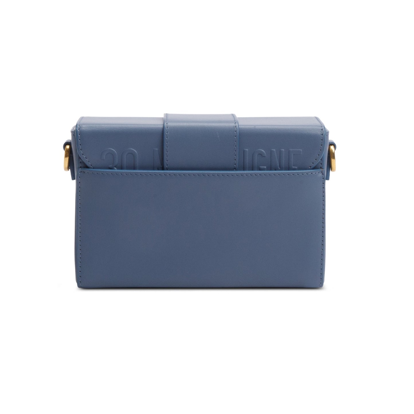 Christian Dior 2020 Blue Leather 30 Montaigne Box Bag