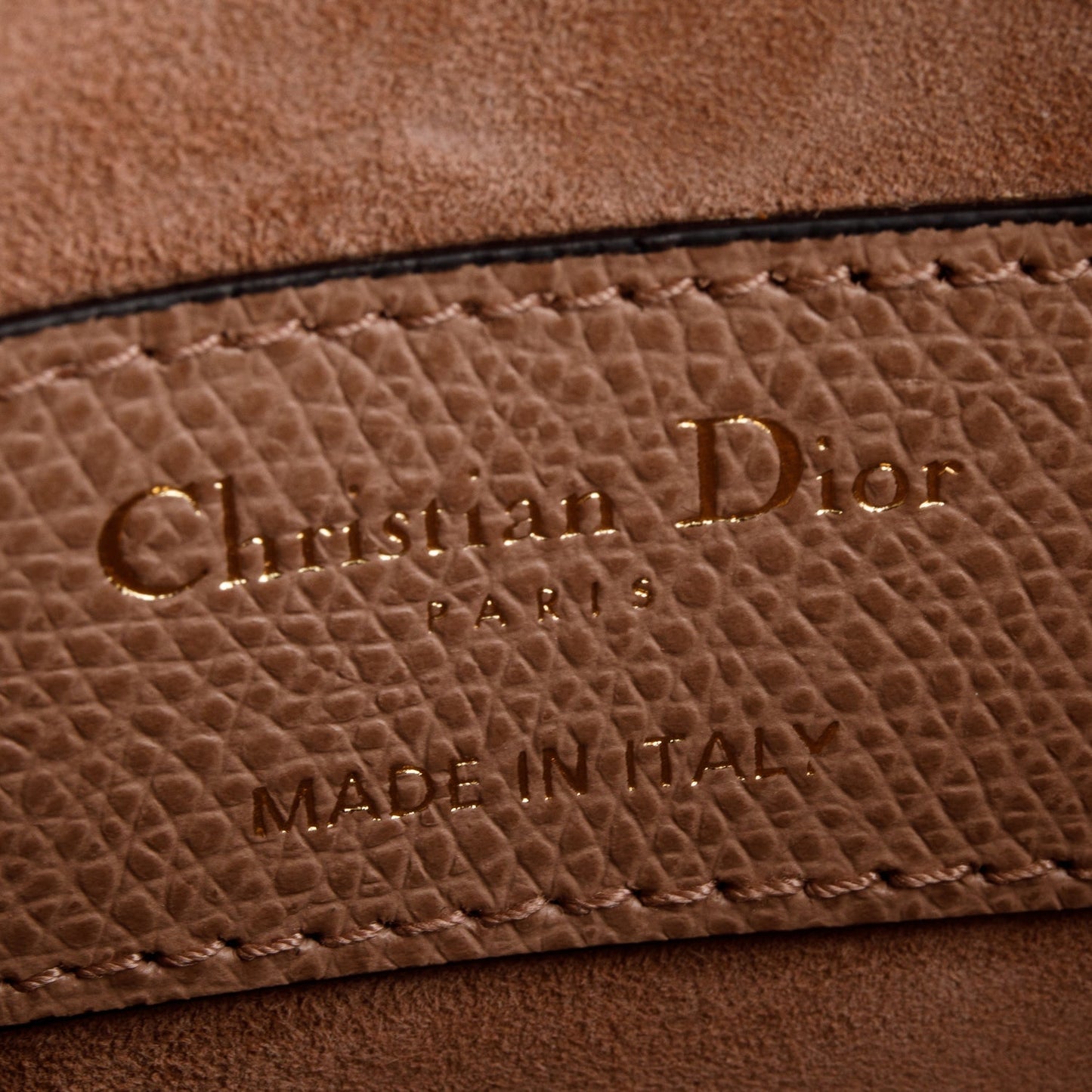 Christian Dior Pink Grained Calfskin Saddle Belt Bag