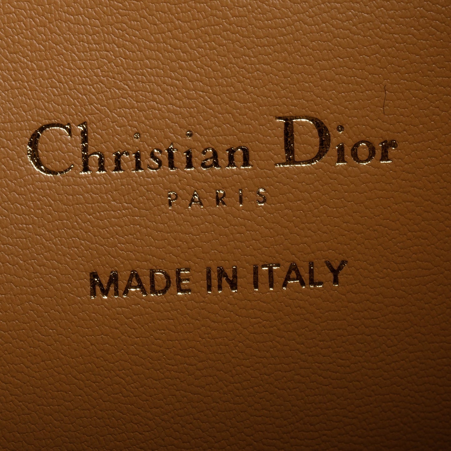 Christian Dior 2025 Brown Macrocannage Lambskin Small Caro Bucket Bag