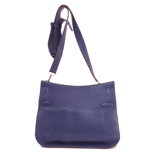 HERMES Shoulder Bag Taurillon Clemence blue Gypsiere 28 Blue Nuit SilverMetal Women Used