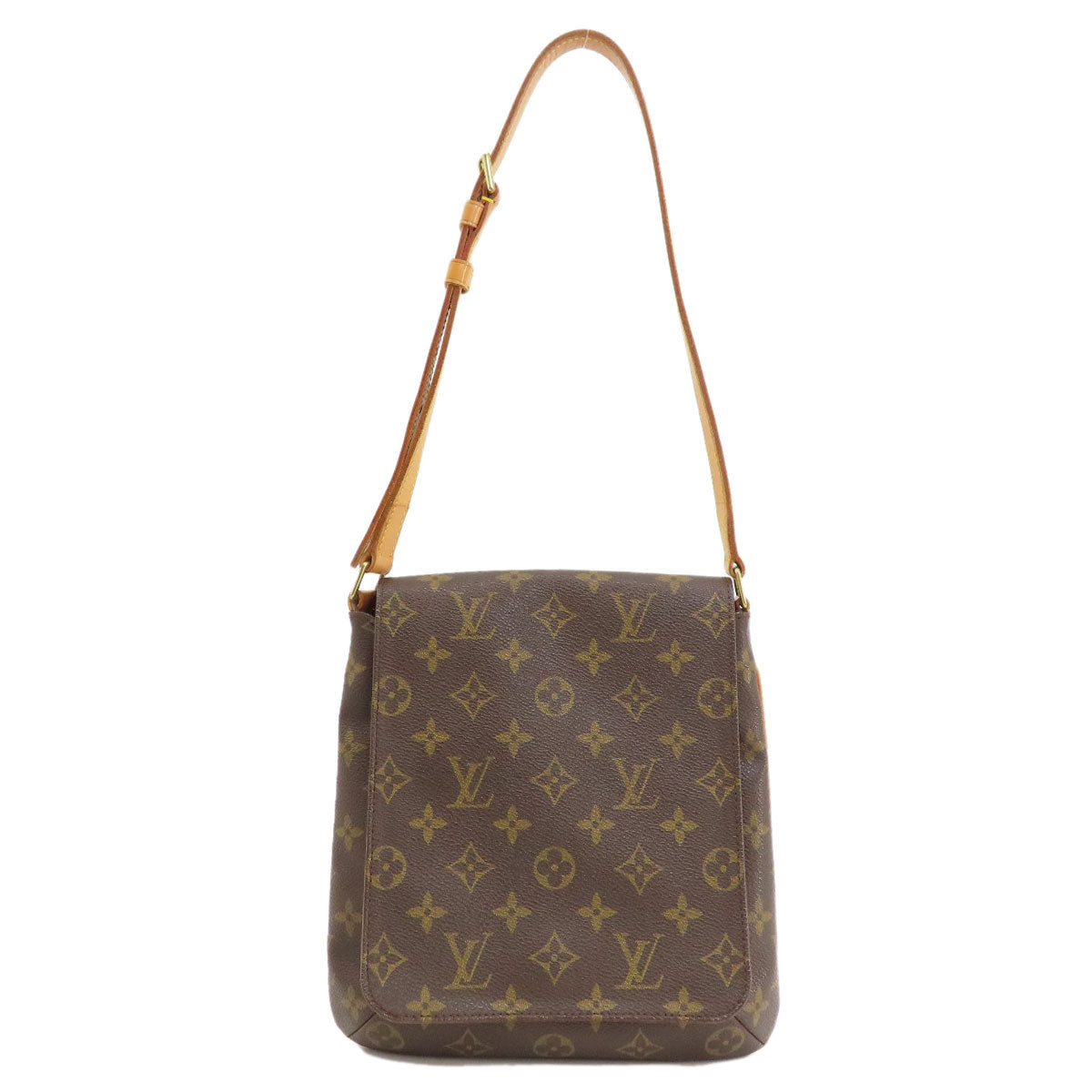 LOUIS VUITTON Shoulder Bag M51258 Monogram canvas Brown Musette salsa short Women