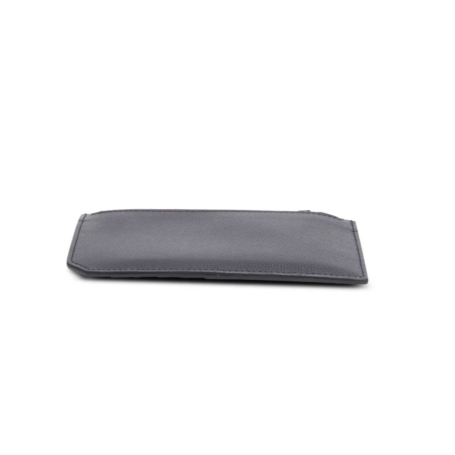 Saint Laurent Black Grain de Poudre Paris Fragments Zipped Card Case
