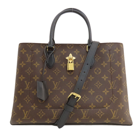 LOUIS VUITTON Tote Bag M43550 Monogram canvas Brown Flower Tote Monogram