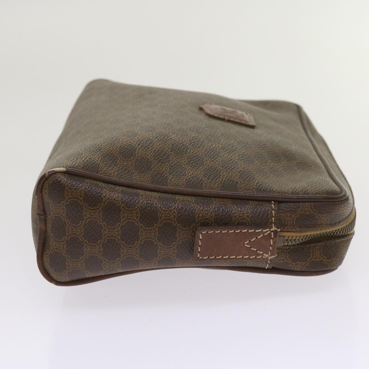 Luxury CELINE Macadam Canvas Clutch Bag PVC Brown  65270