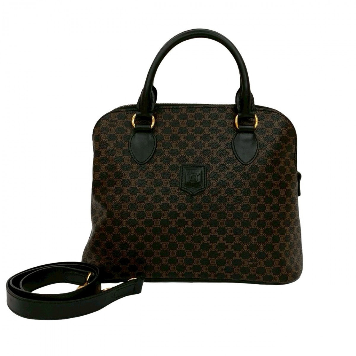CELINE Shoulder Bag leather black