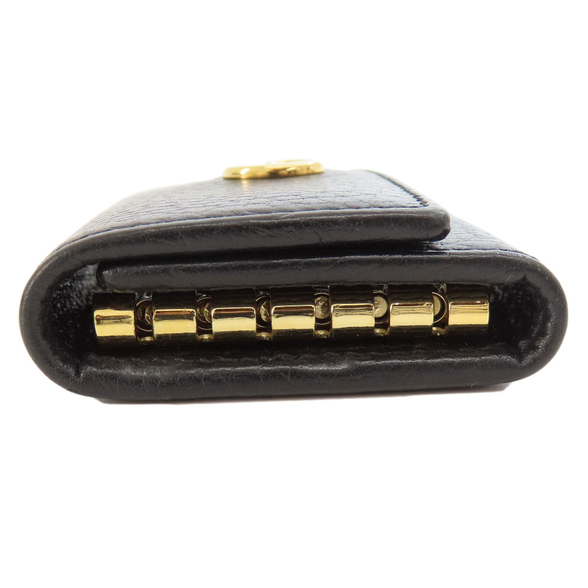 GUCCI Key case Key holder  466118 leather black GG Marmont Women(Unisex)