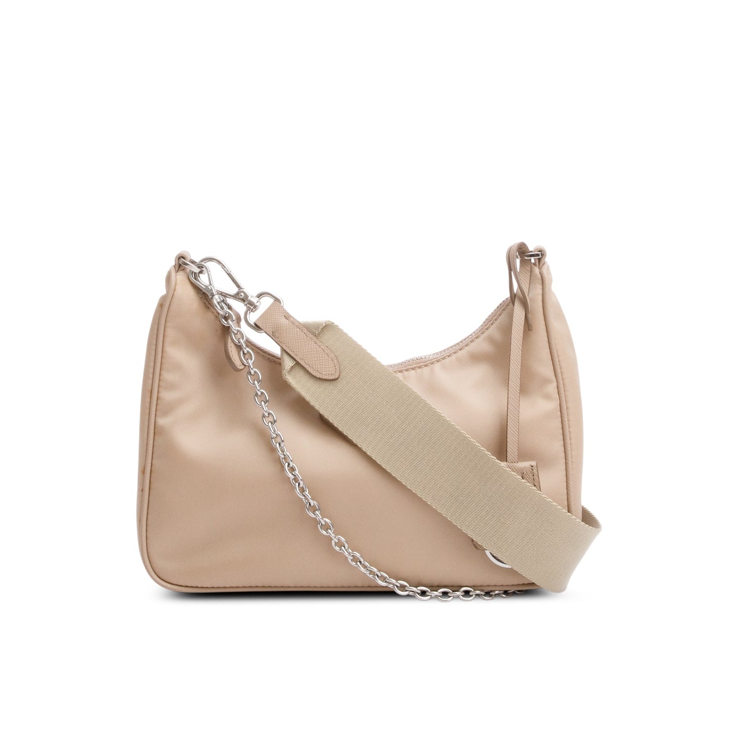Prada Beige Nylon Re-Edition 2005 Shoulder Bag