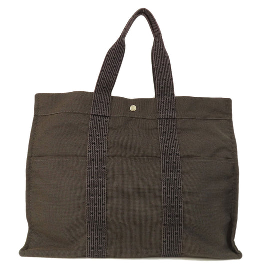 HERMES Handbag canvas black Her Line GM Women Used