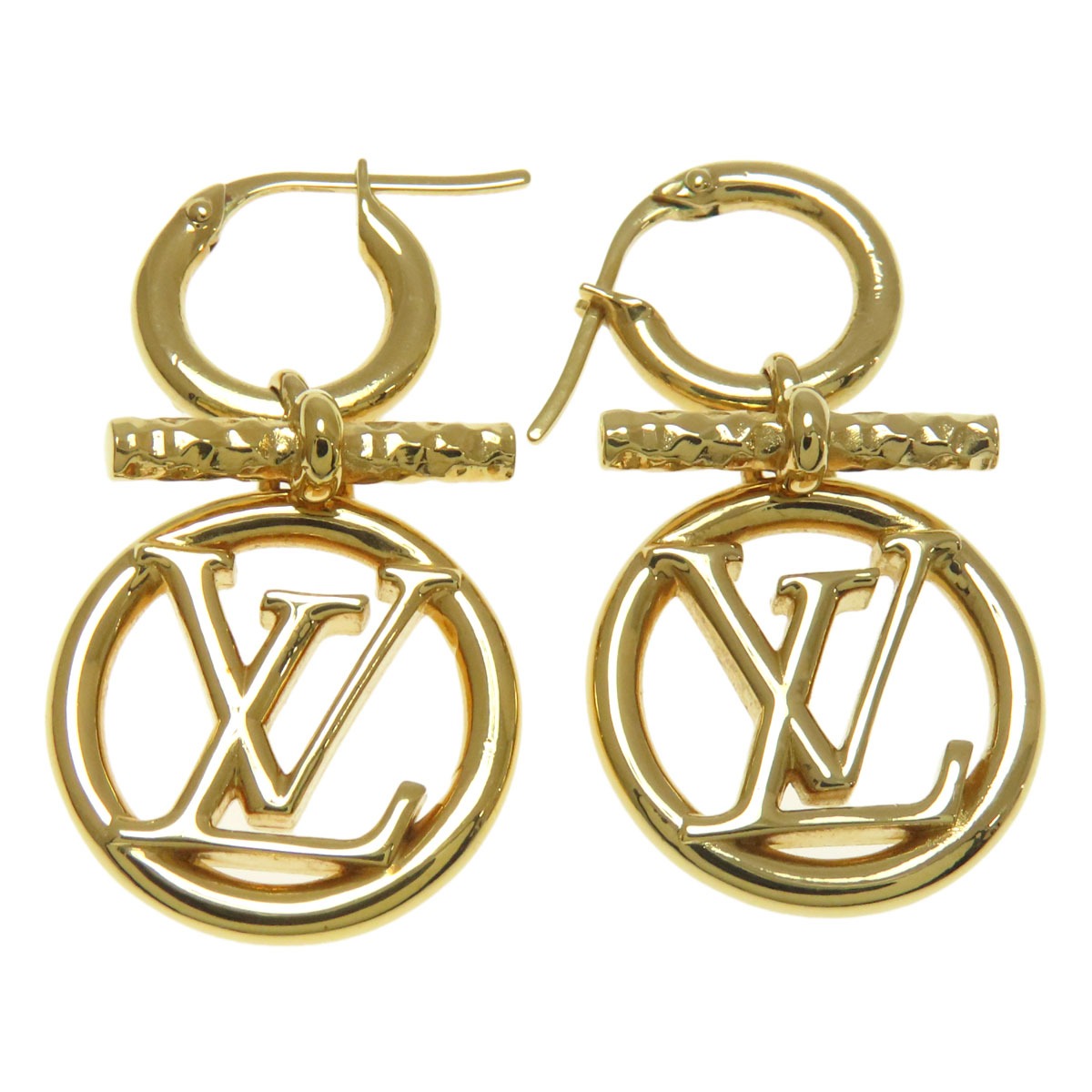 LOUIS VUITTON Pierce M00613 metallic gold Bookle Dreille Baby Louise Women