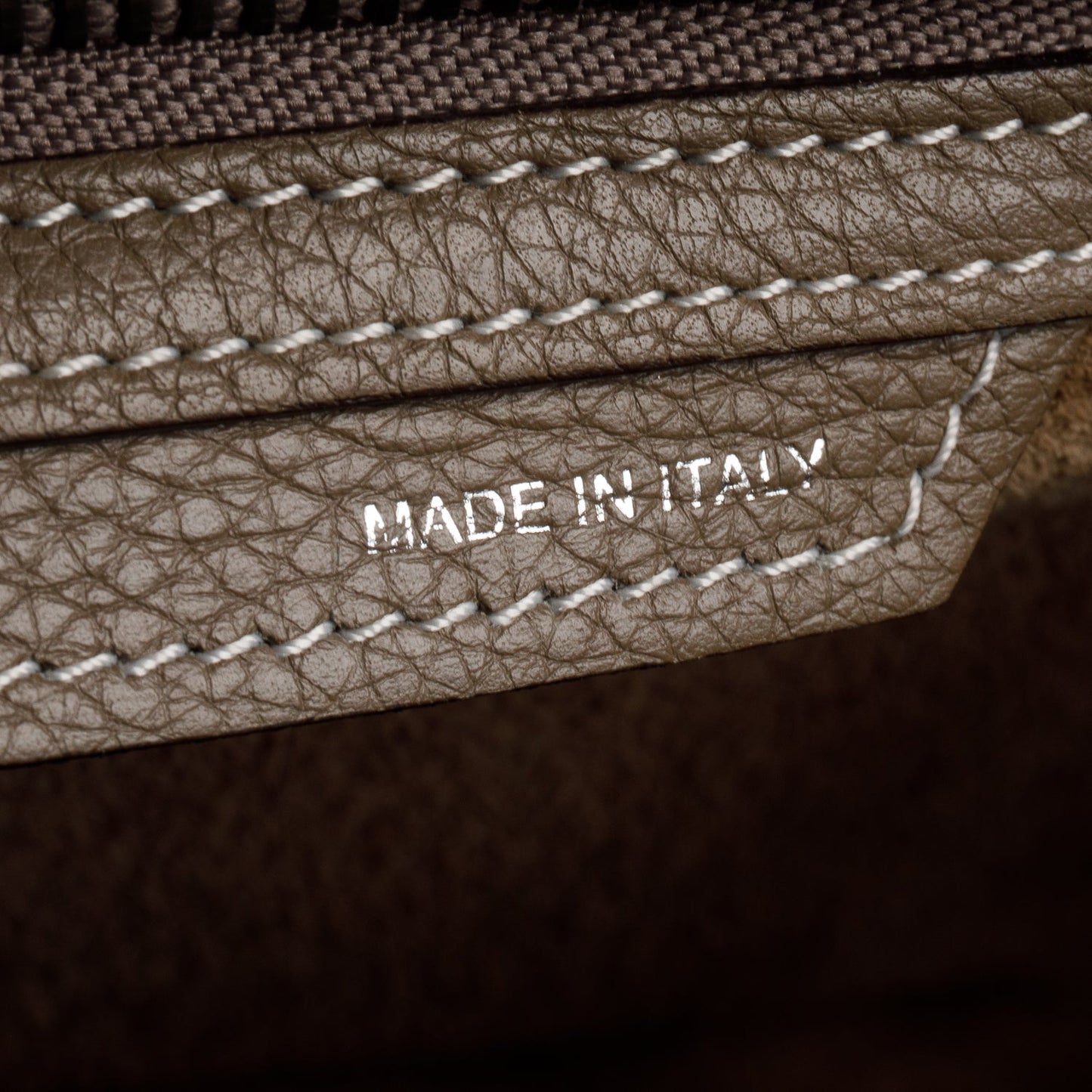 Celine Taupe Calfskin Micro Luggage Tote