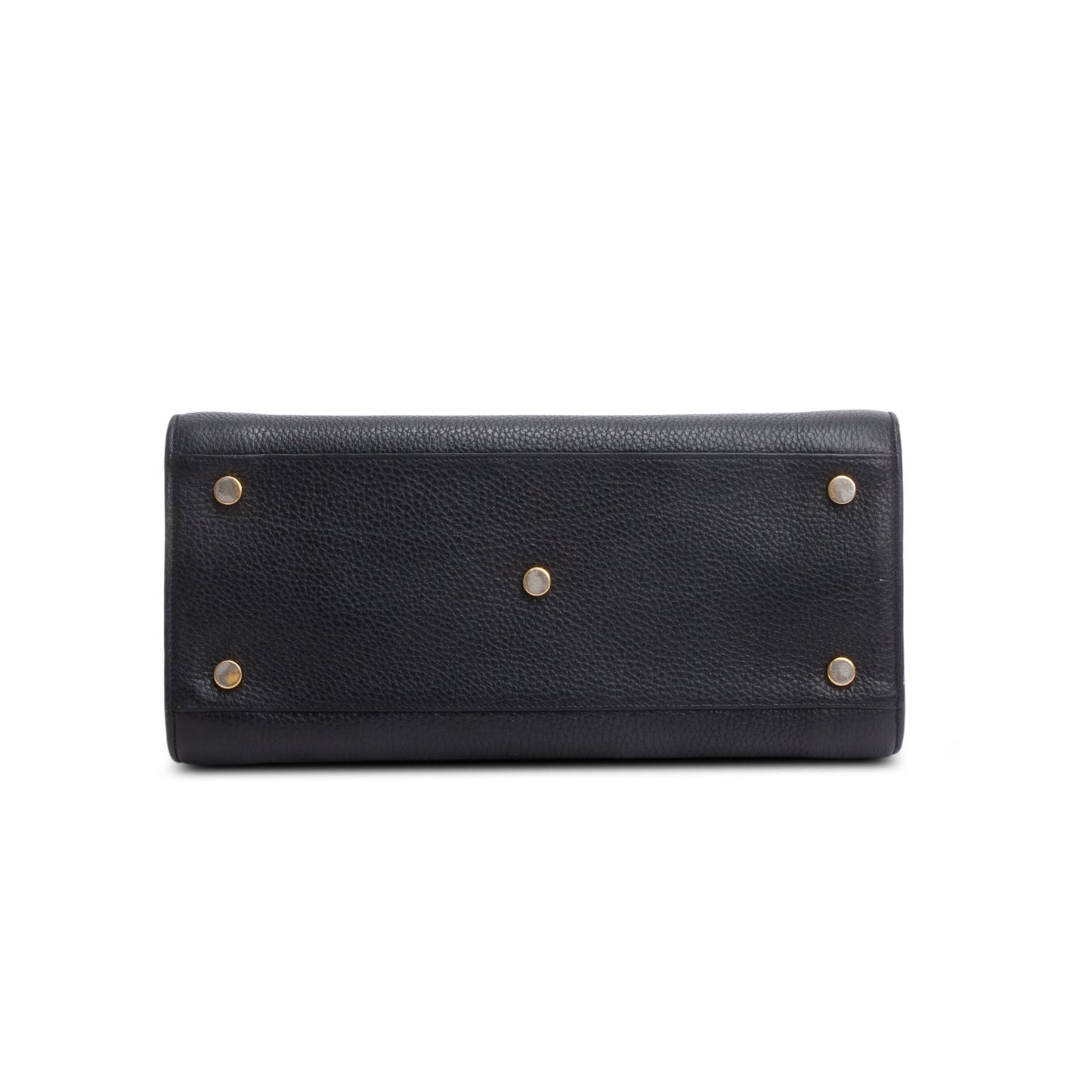 Saint Laurent Black Grained Leather Small Sac de Jour