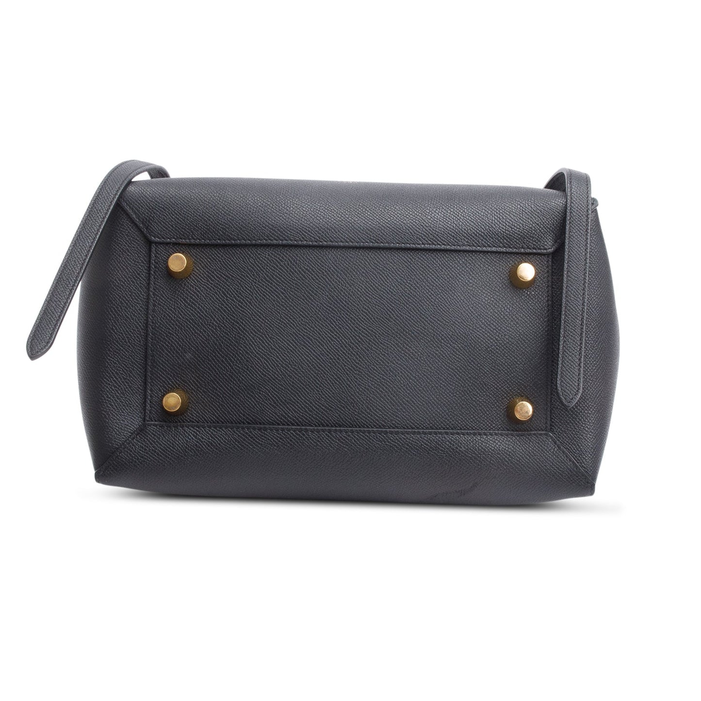 Celine Black Grained Leather Mini Belt Bag