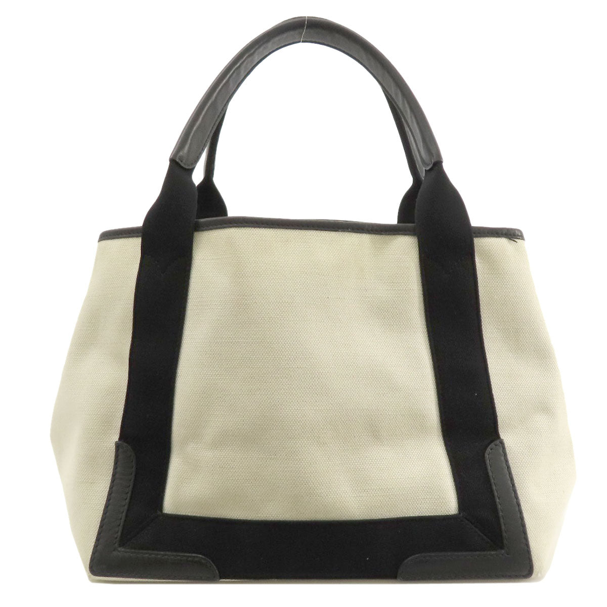 BALENCIAGA Tote Bag 339933 canvas white Navy kabas S
