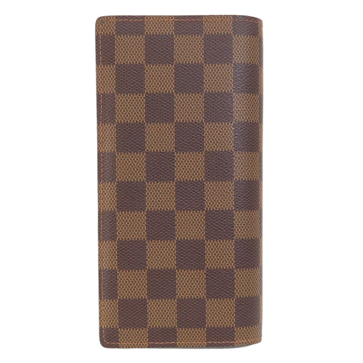 LOUIS VUITTON Long Wallet Purse N60017 Damier canvas Brown Portefeuille�EBrazza Former mens