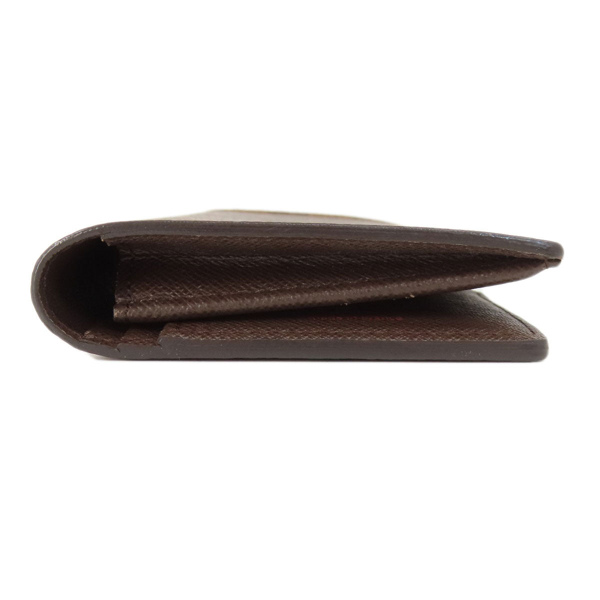 LOUIS VUITTON Long Wallet Purse N60017 Damier canvas Brown Portefeuille�EBrazza Former mens