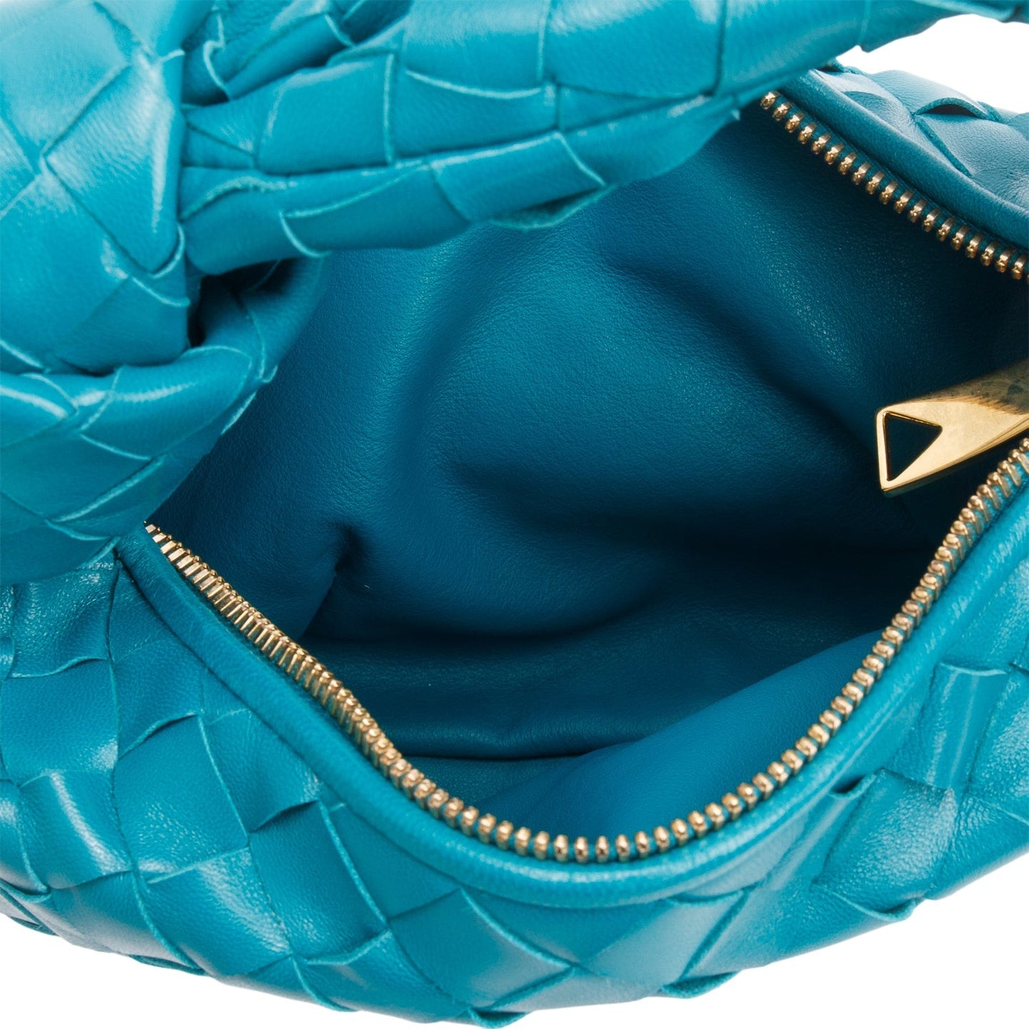 Bottega Veneta Teal Lambskin Intrecciato Mini Jodie