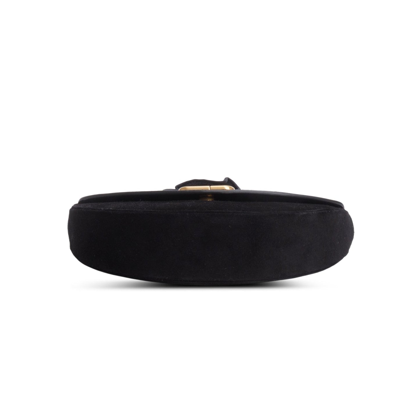 Balenciaga Black Suede Opera Clutch