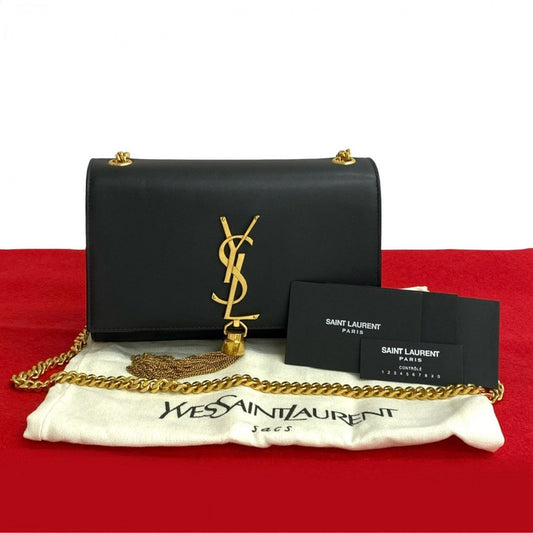 YVES SAINT LAURENT Shoulder Bag leather black