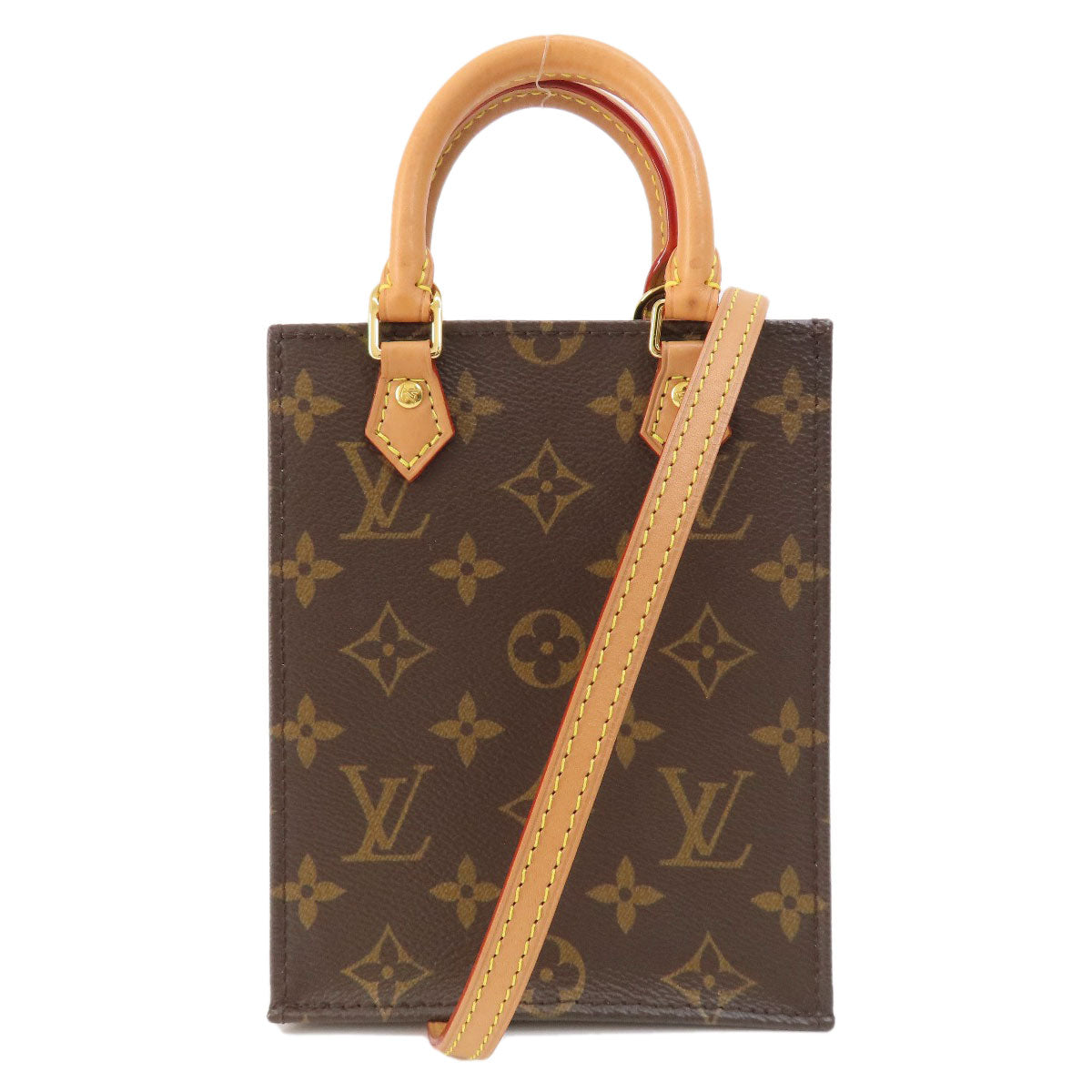 LOUIS VUITTON Shoulder Bag M69442 Monogram canvas Brown Petite Sac Plat Monogram Women