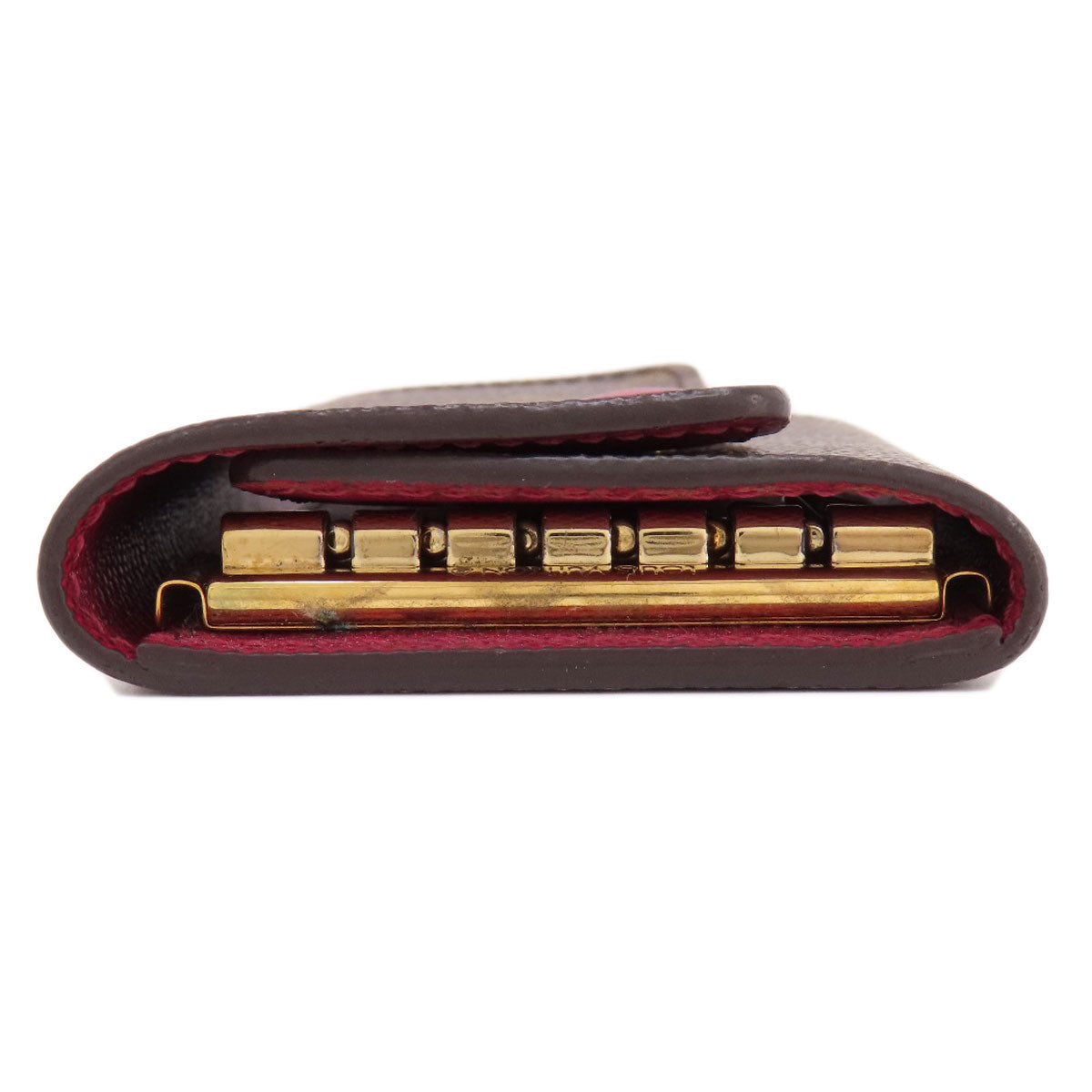 LOUIS VUITTON Key case Key holder  M60701 Monogram canvas Brown Multicles6 Monogram Fuchsia