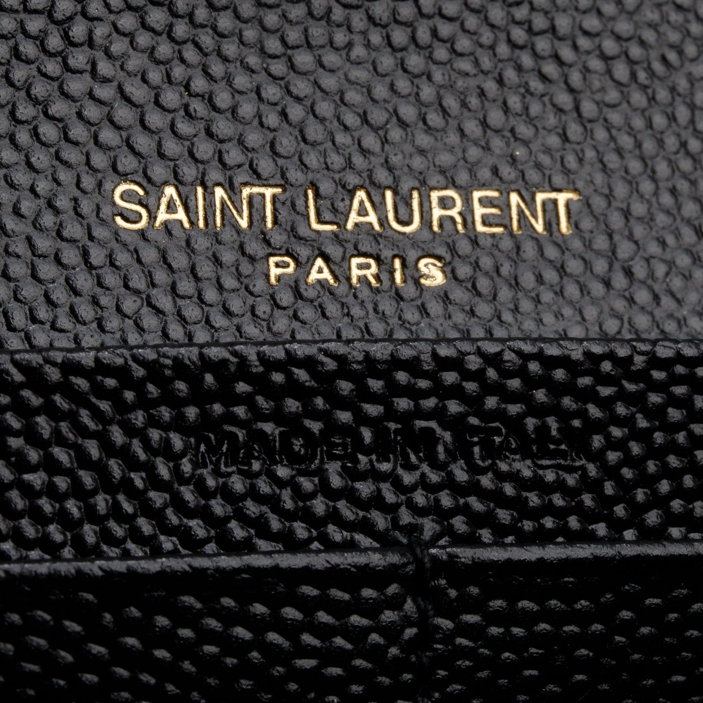 Saint Laurent 2021 Black Lambskin Leather Cassandre Matelasse Large Flap Wallet