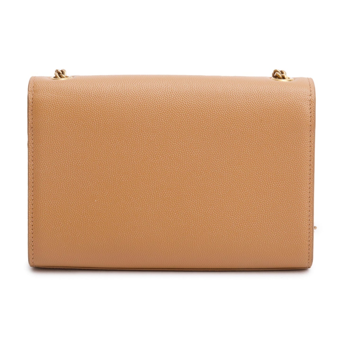 Saint Laurent 2020 Beige Grain de Poudre Leather Small Monogram Kate Satchel