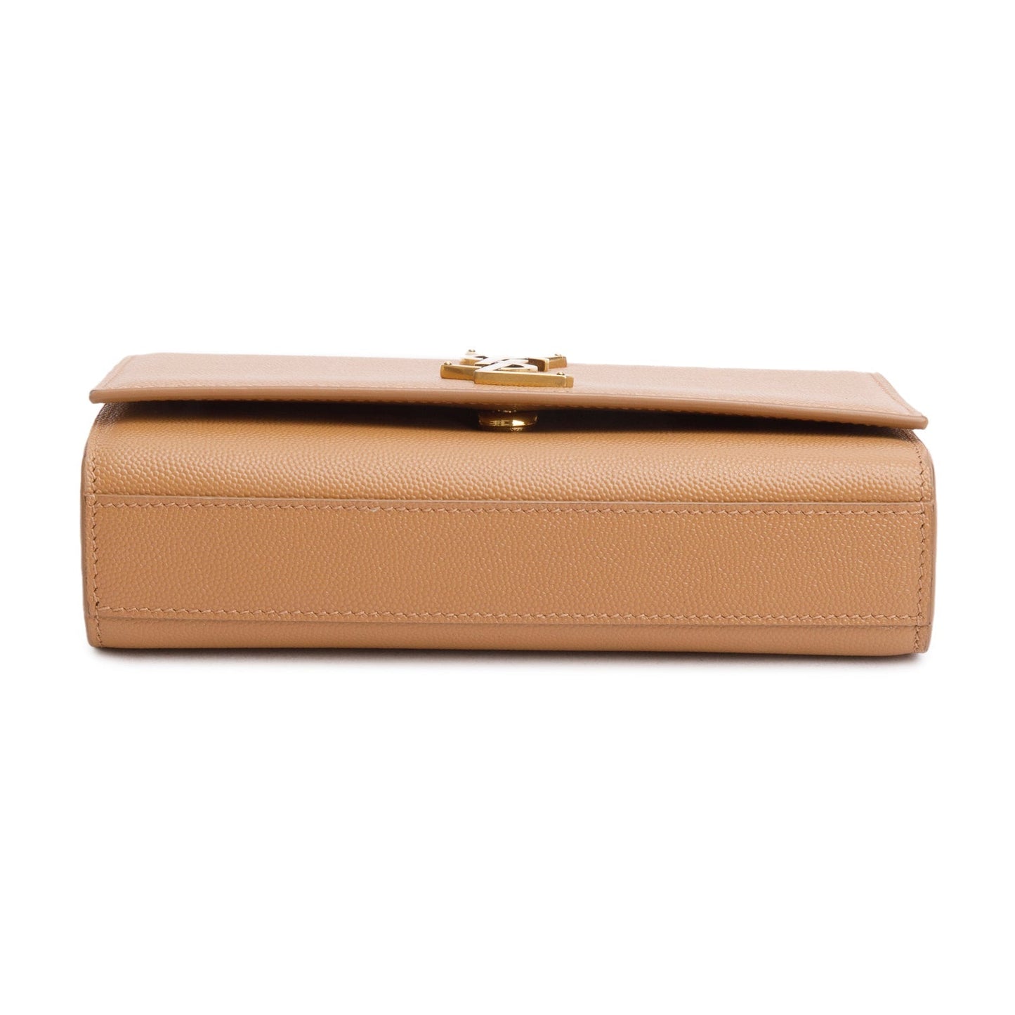 Saint Laurent 2020 Beige Grain de Poudre Leather Small Monogram Kate Satchel