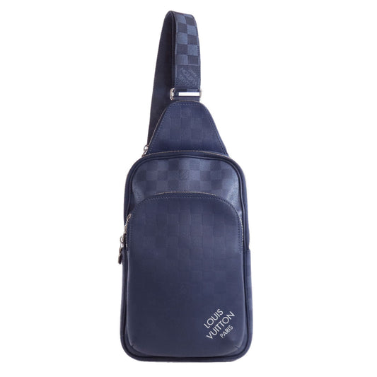 LOUIS VUITTON Sling bag Ｎ40439 Damier Anfini Navy Avenue Sling Bag
