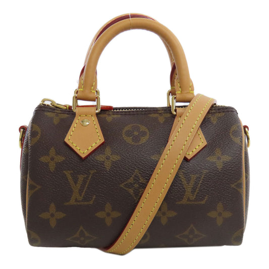 LOUIS VUITTON Tote Bag M81085 Monogram canvas Brown Nano speedy Women