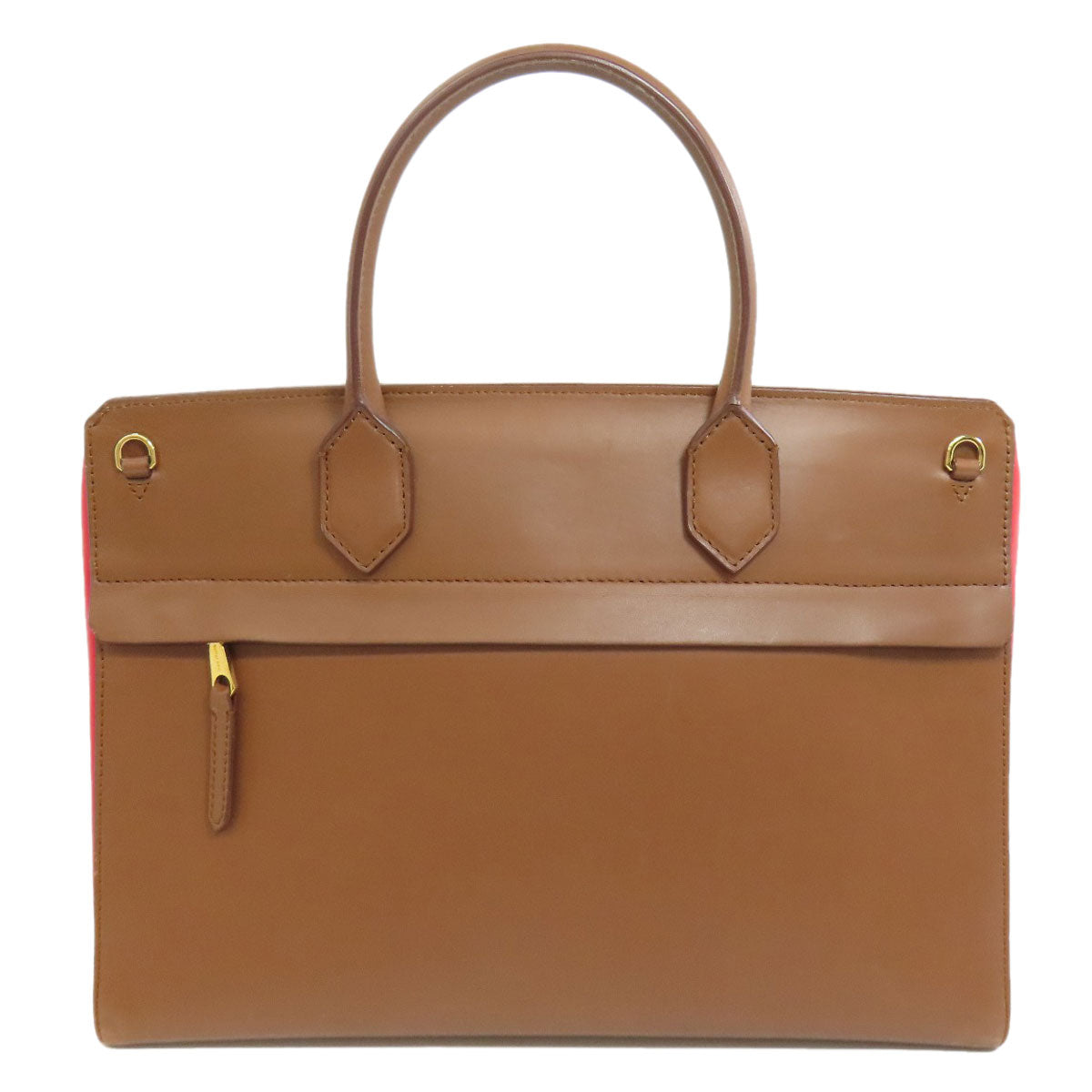 BURBERRY Handbag leather Brown 2WAY