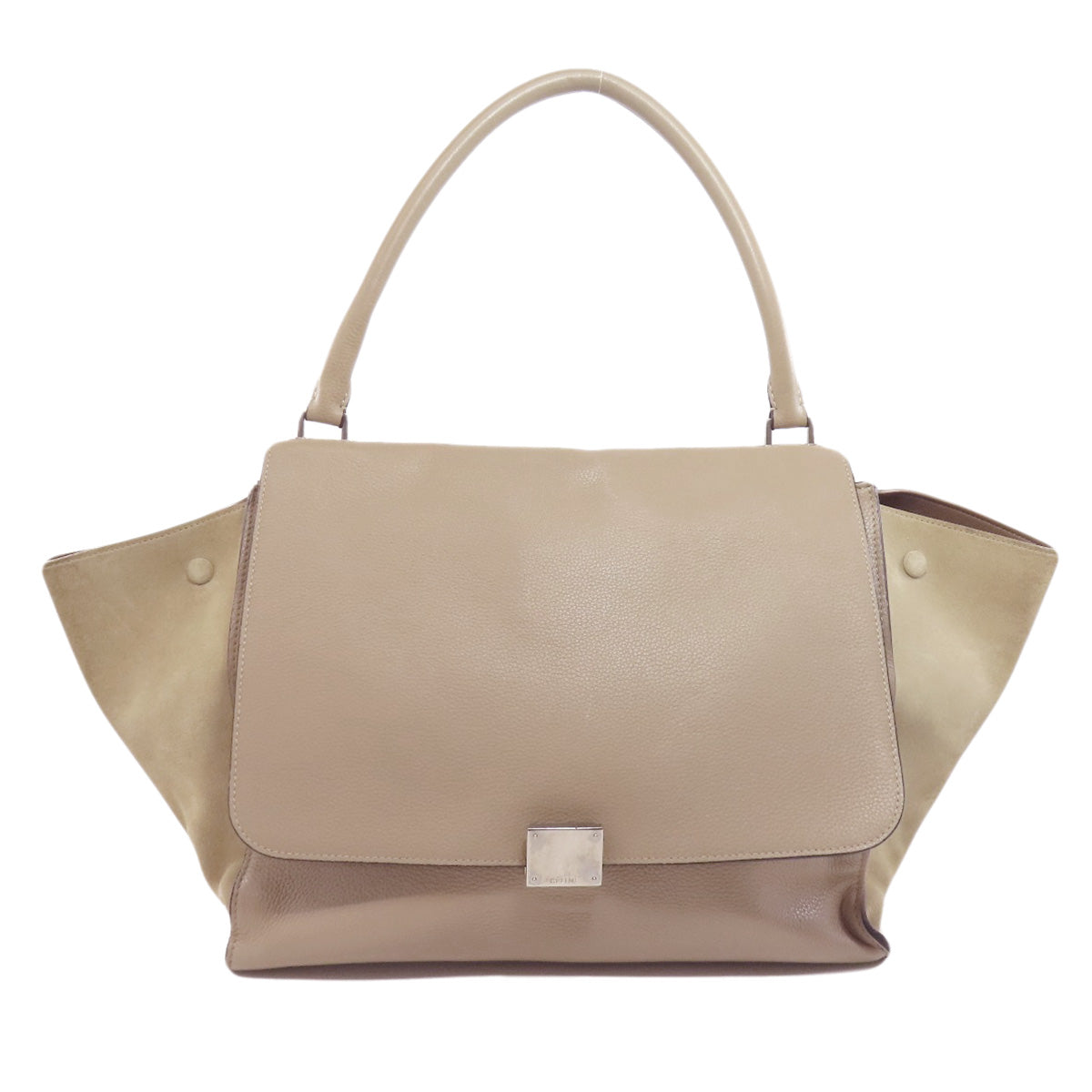 CELINE Tote Bag Calfskin beige Trapeze Women