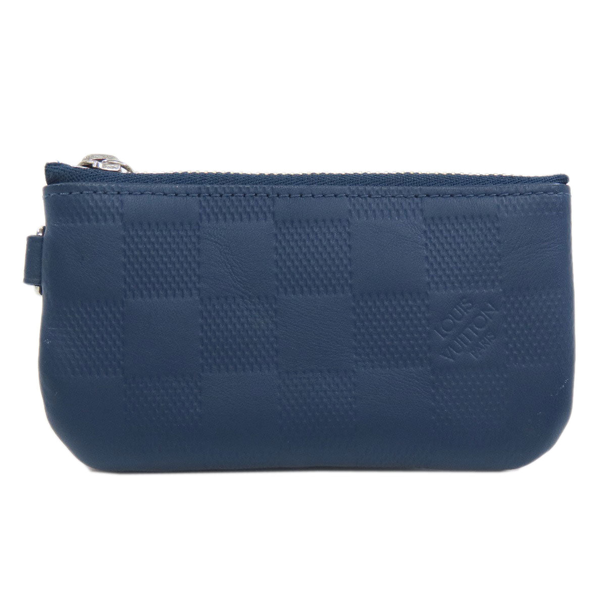 LOUIS VUITTON Coin case N40438 Damier Anfini Navy Pochette Kle Women