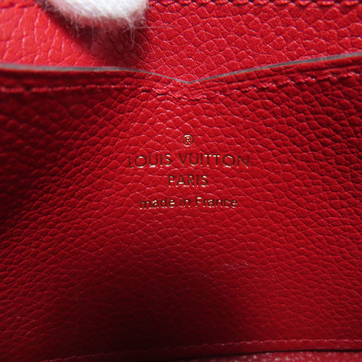 LOUIS VUITTON Coin case M60740 Ann Platt Red Zippy coin purse Women Used