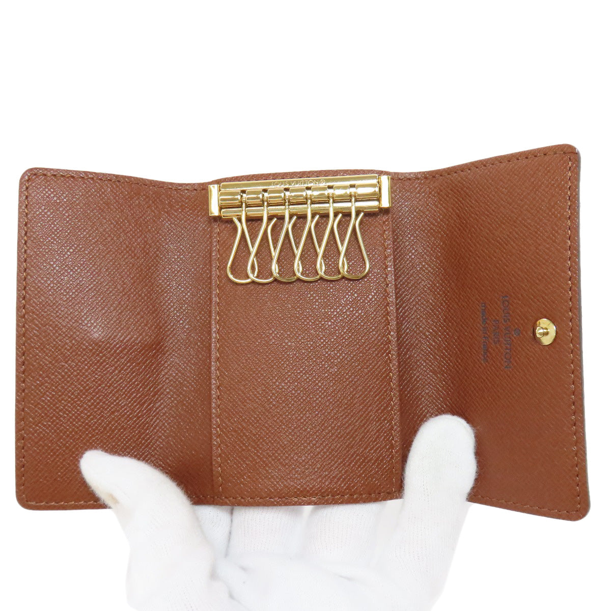 LOUIS VUITTON Key case Key holder  M62630 Monogram canvas Brown Multicles6 Women(Unisex)