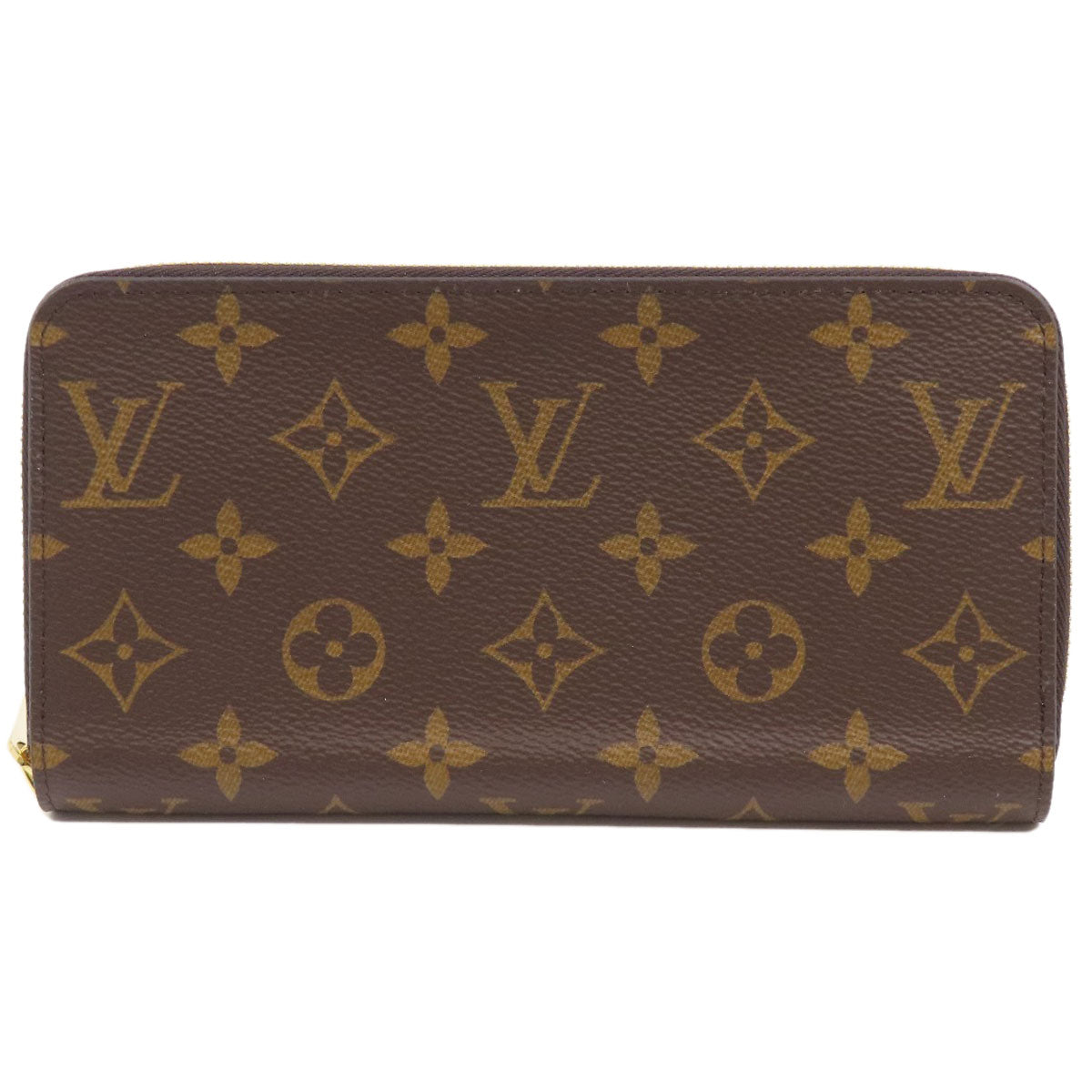 LOUIS VUITTON Long Wallet Purse M42616 Monogram canvas Brown Zippy wallet Women