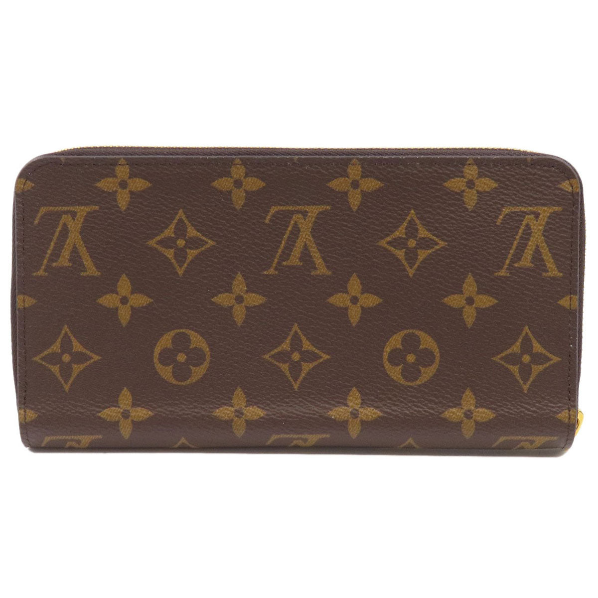 LOUIS VUITTON Long Wallet Purse M42616 Monogram canvas Brown Zippy wallet Women
