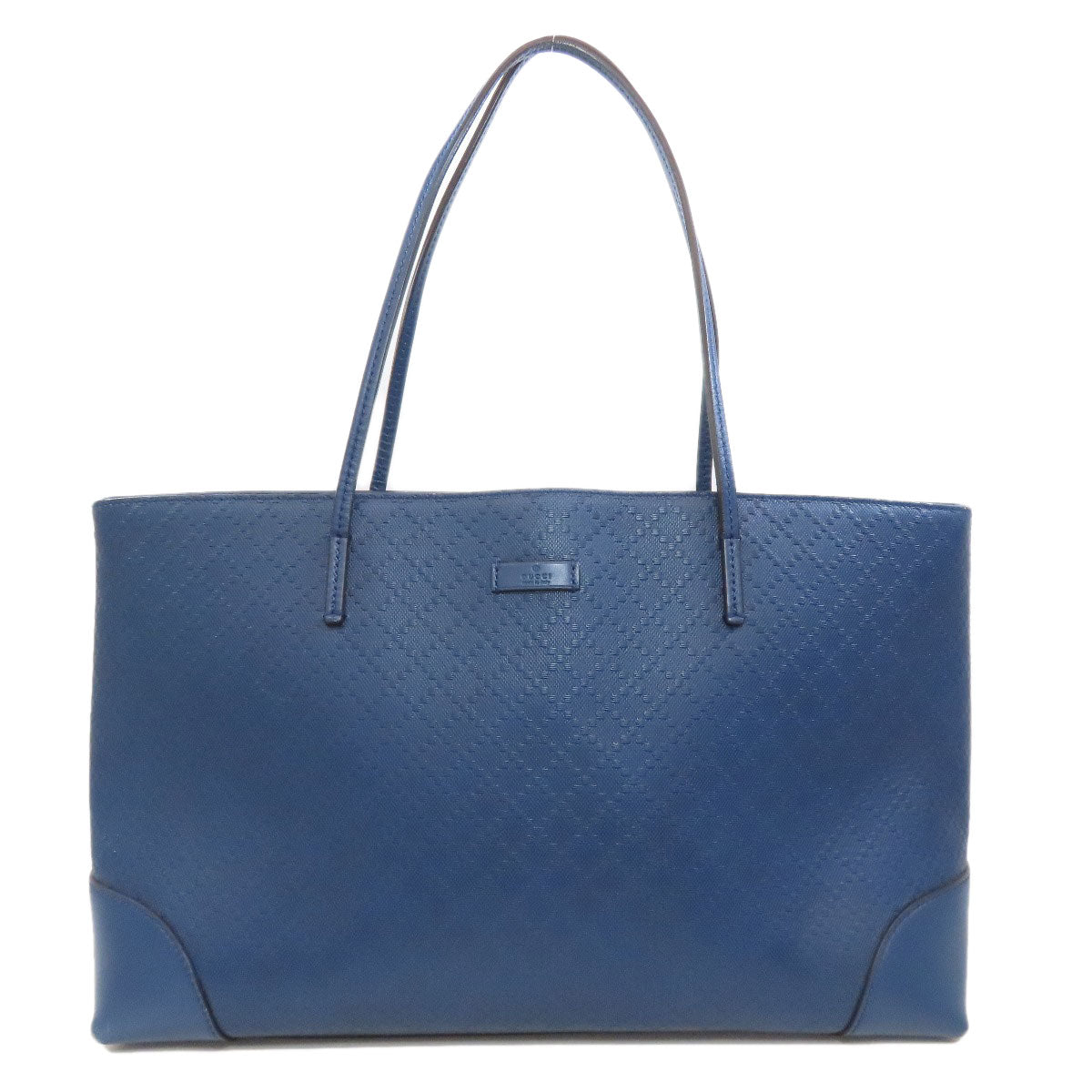 GUCCI Tote Bag 353397 leather blue Diamante Women