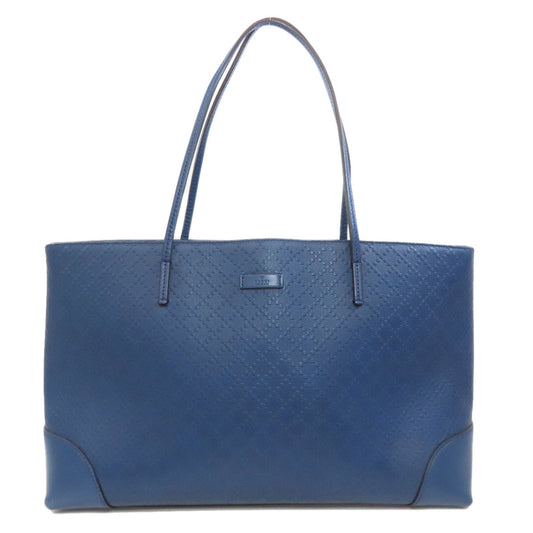 GUCCI Tote Bag 353397 leather blue Diamante Women