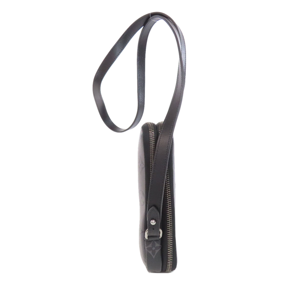 LOUIS VUITTON Shoulder strap M69534 Monogram Eclipse black Double phone pouch mens