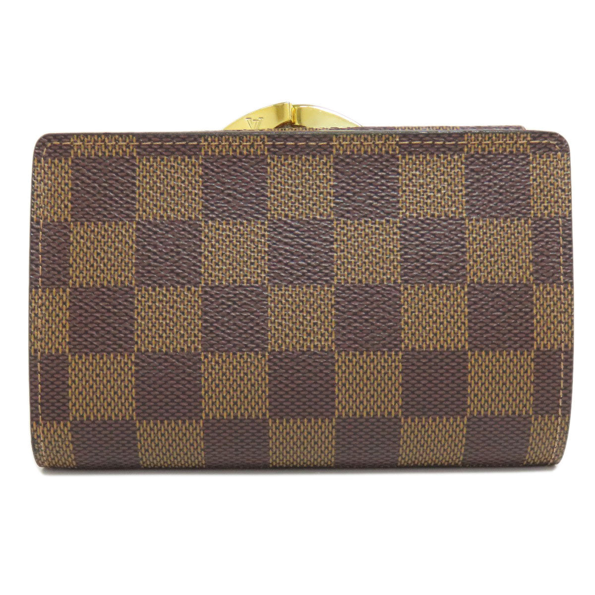 LOUIS VUITTON Bifold Wallet N61674 Damier canvas Brown Portefeuille Vienova Women Used