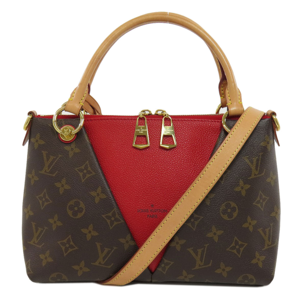 LOUIS VUITTON Handbag M43966 Monogram canvas Brown V Tote BB Women