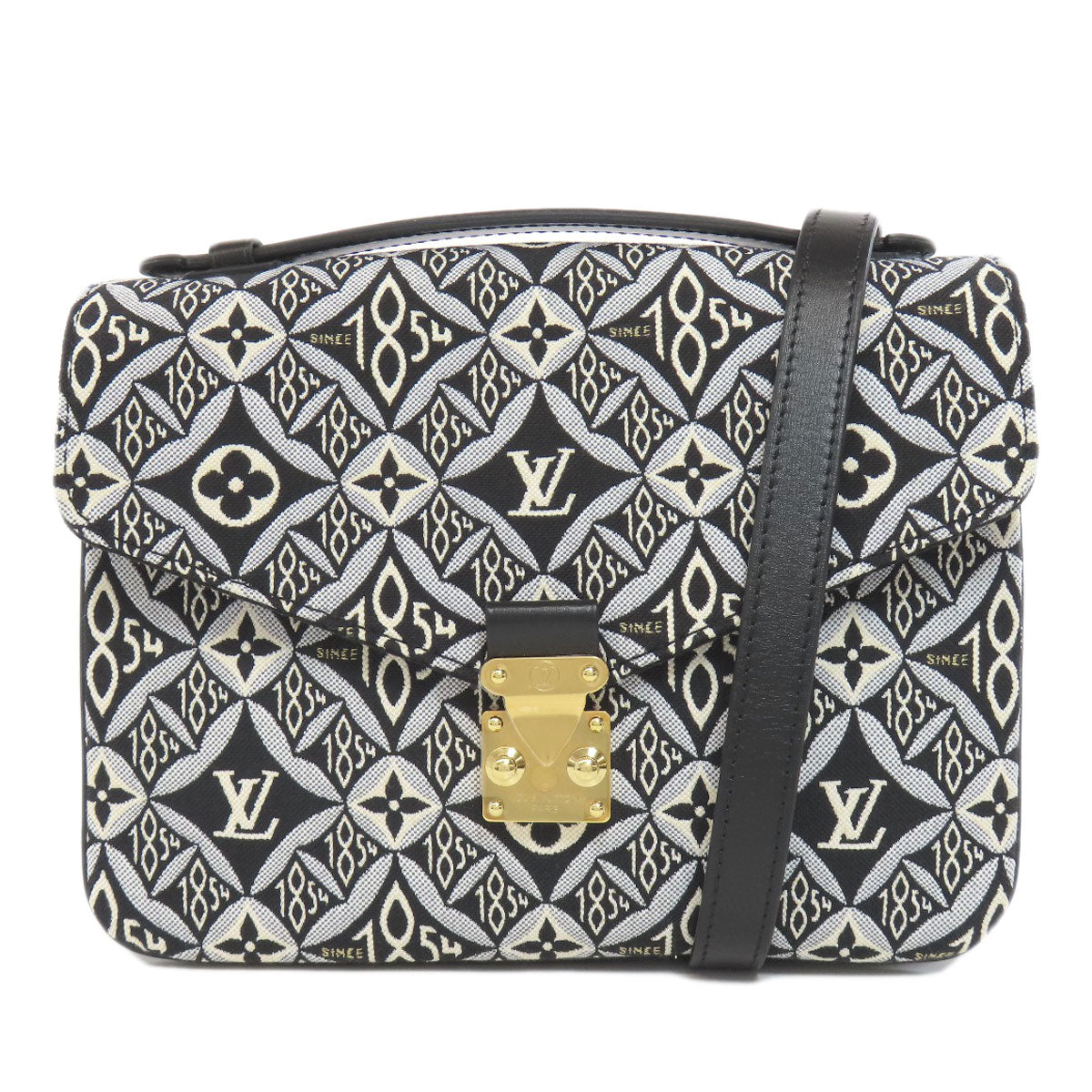 LOUIS VUITTON Handbag M57272 Monogram Jaguar black Pochette Metis MM SINCE1854 Women