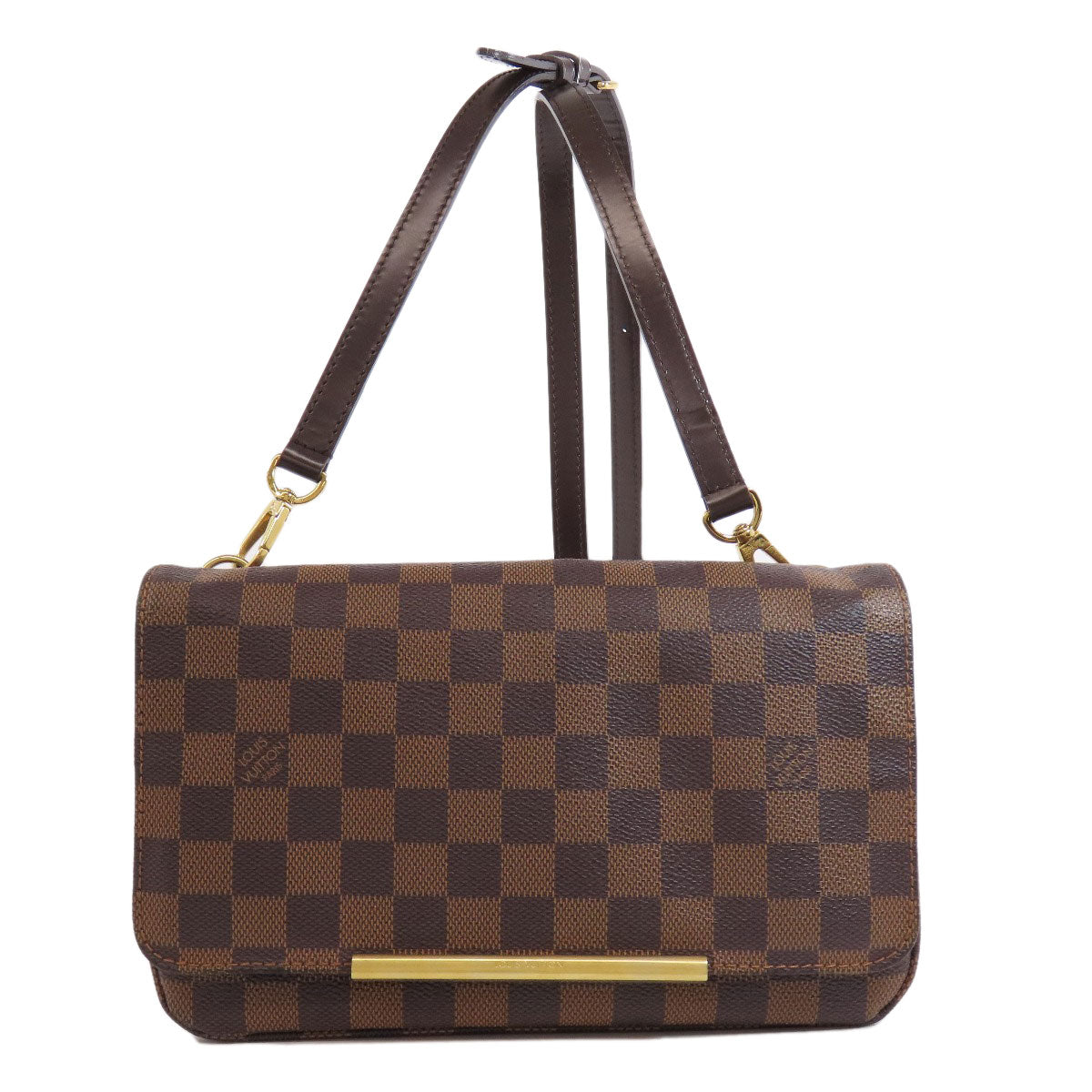 LOUIS VUITTON Shoulder Bag N41257 Damier canvas Brown Hoxton PM Women