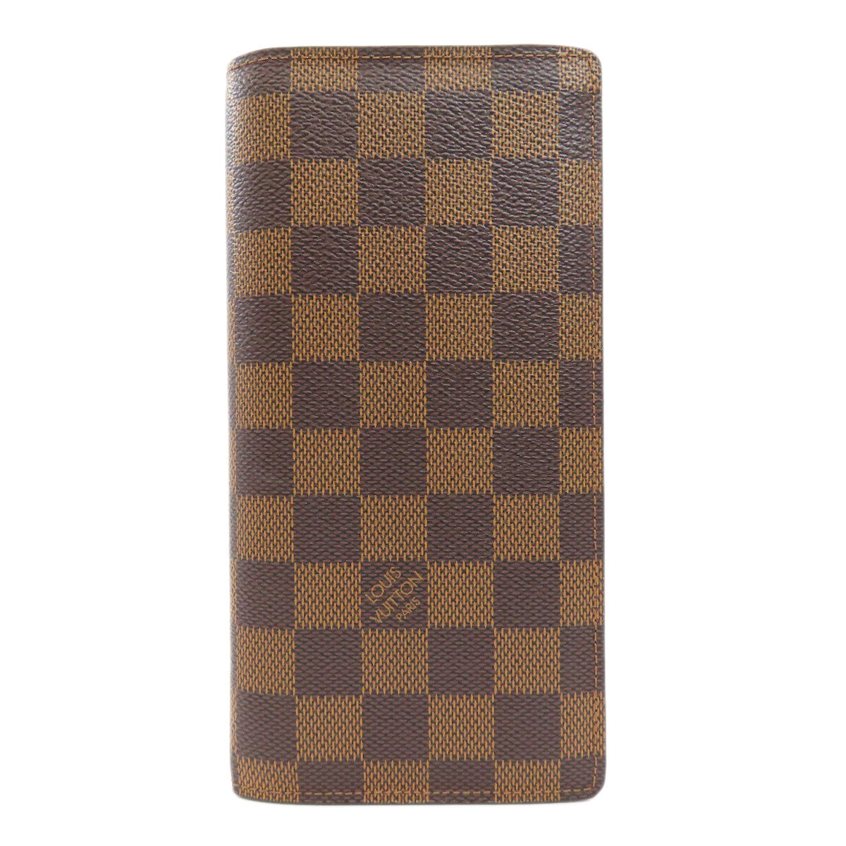 LOUIS VUITTON Long Wallet Purse N60017 Damier canvas Brown Portefeuilleï¿½EBrazza Former mens