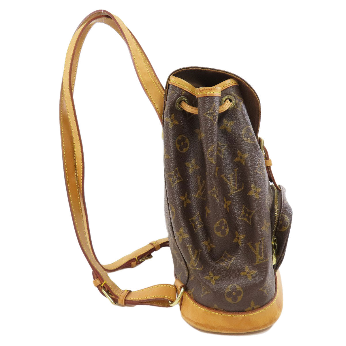 LOUIS VUITTON Backpack M51136 Monogram canvas Brown MontsourisMedium Women Used